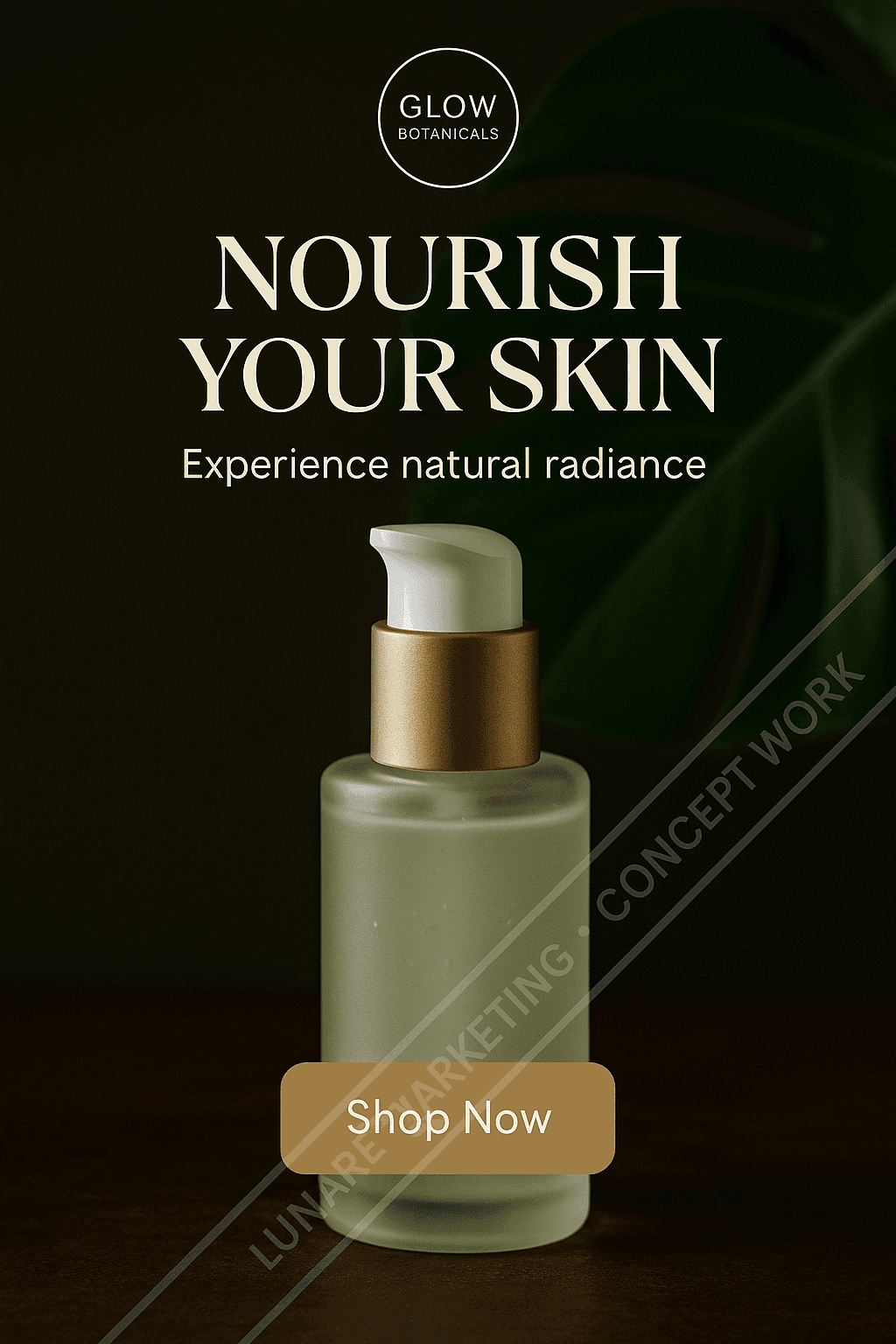 Glow Botanicals skin-care concept